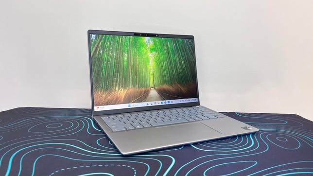 Dell Inspiron 14 Plus 7441 Copilot Plus PC laptop at an angle