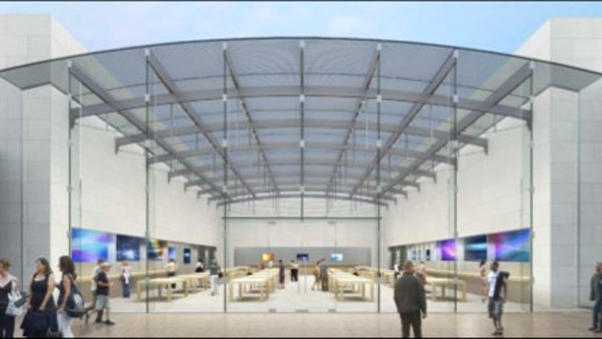 Is Apple erecting a new store in Santa Monica?