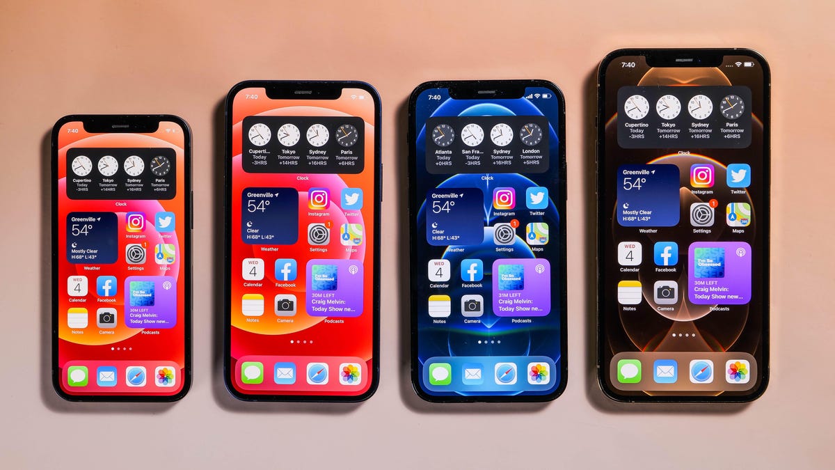 iPhone 12 vs. iPhone 12 Mini vs. iPhone 12 Pro vs. iPhone 12 Pro Max