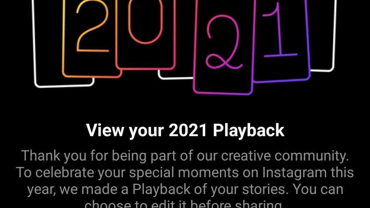 Instagram 2021 Playback
