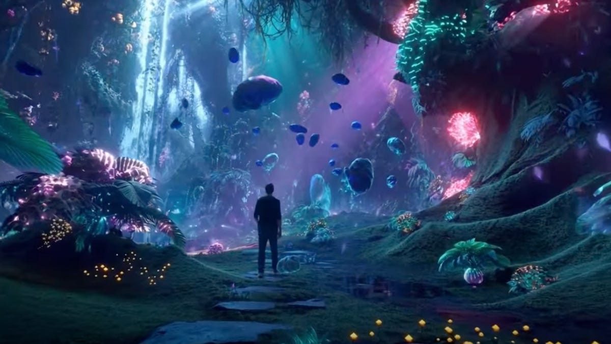 screenshot of an alien world generated by Sora 2