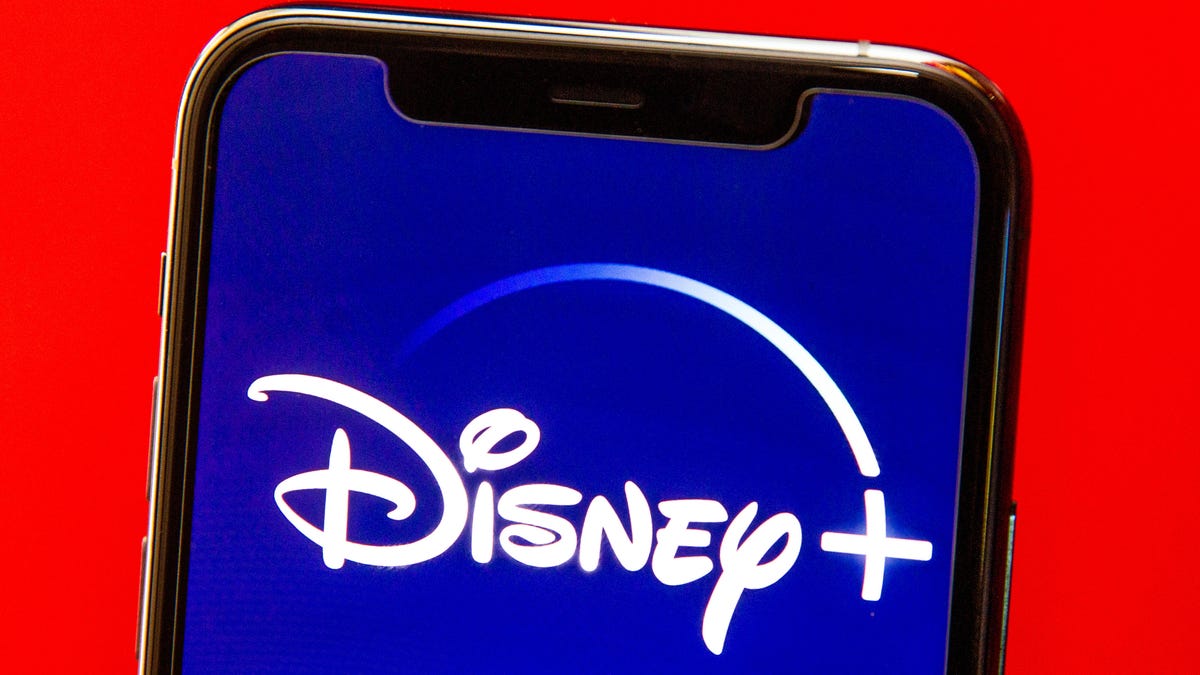Disney Plus logo on a phone