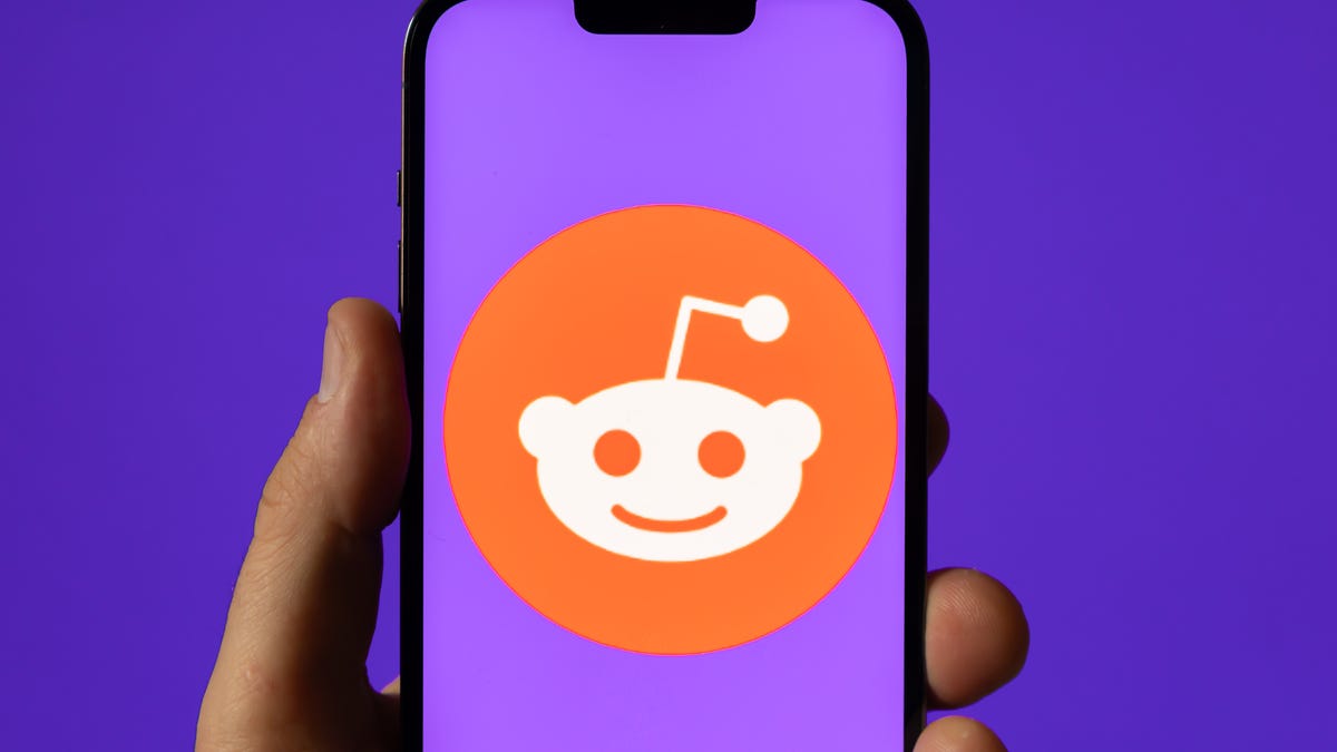 Reddit logo on a smartphone screen