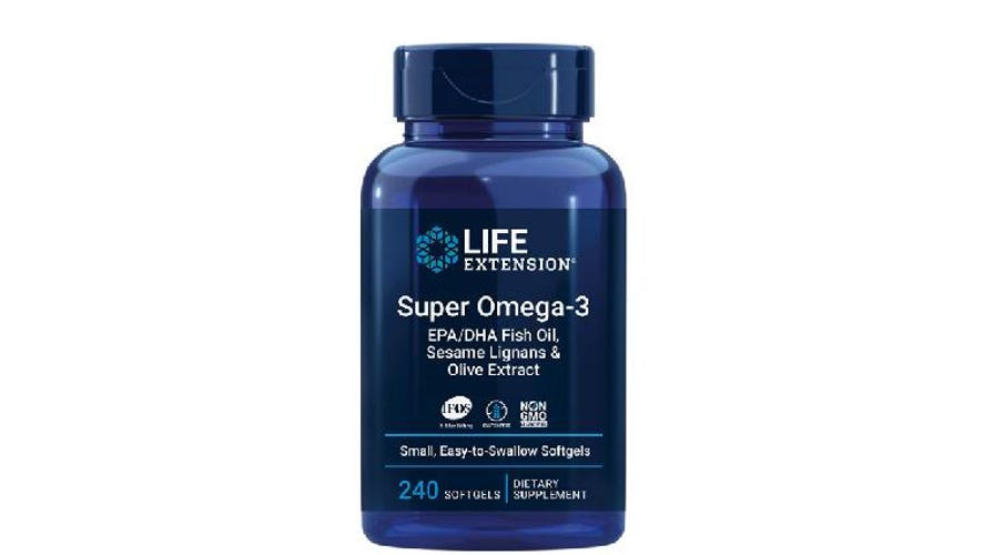 Bottle of Life Extension Super Omega-3 Supplement