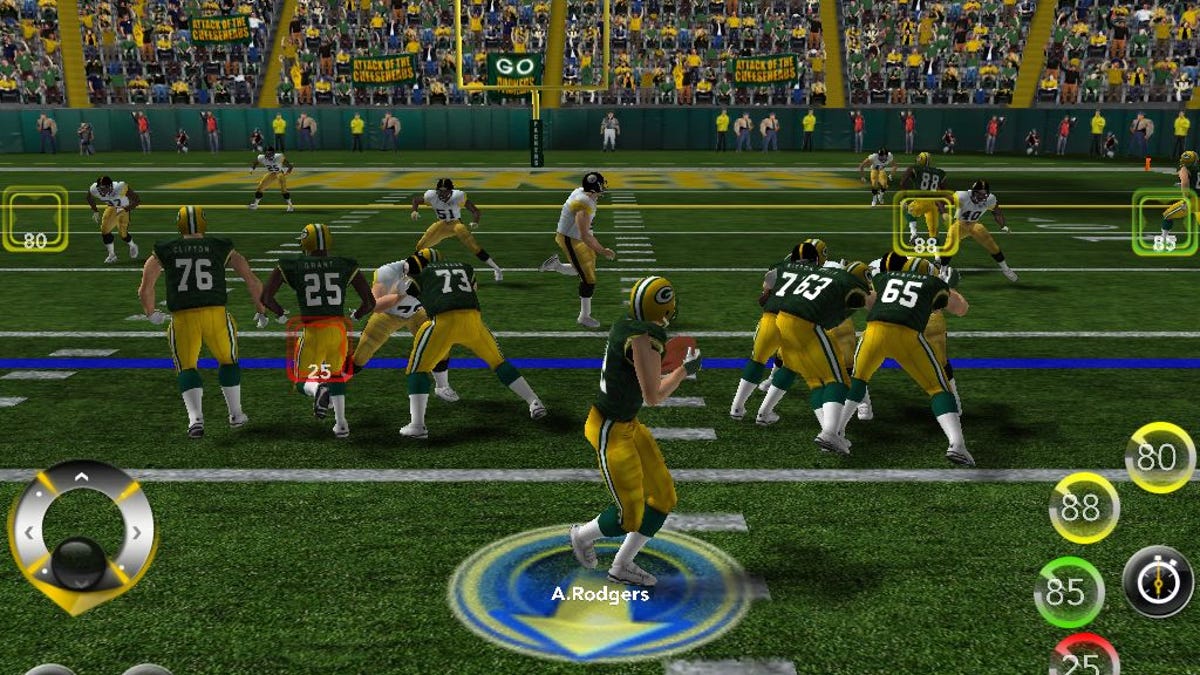 Updated player and team rosters are the main highlight in Madden NFL 2012 for Android and iOS.
