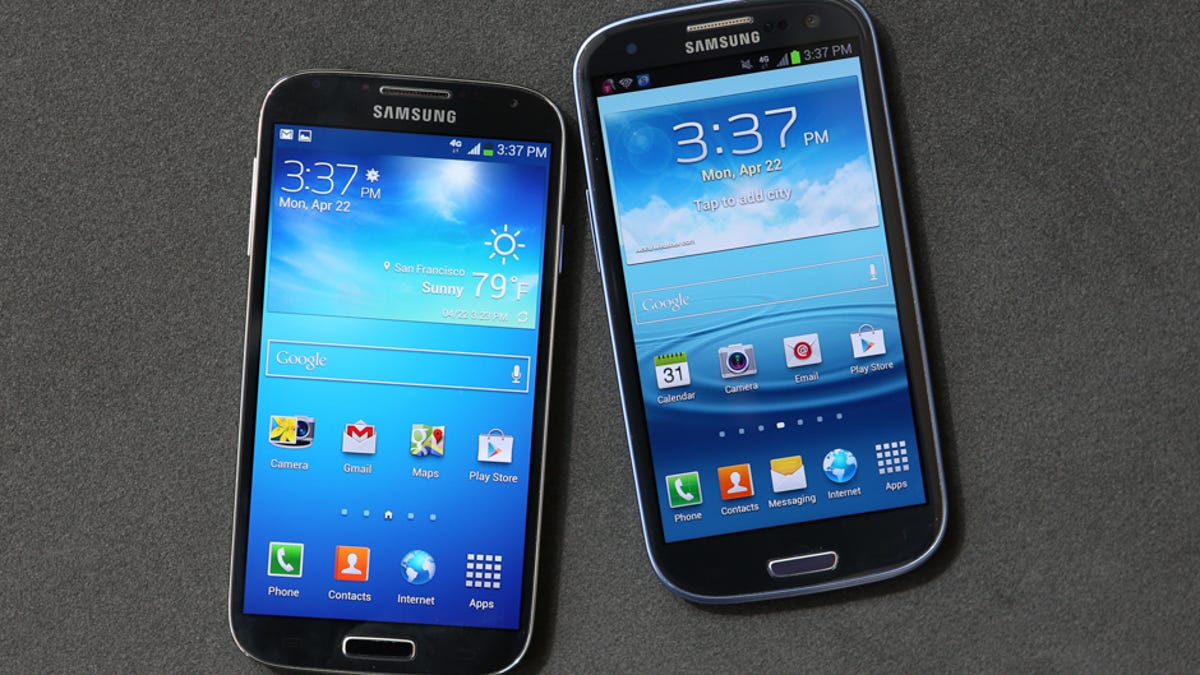 Samsung Galaxy S4 and Galaxy S3