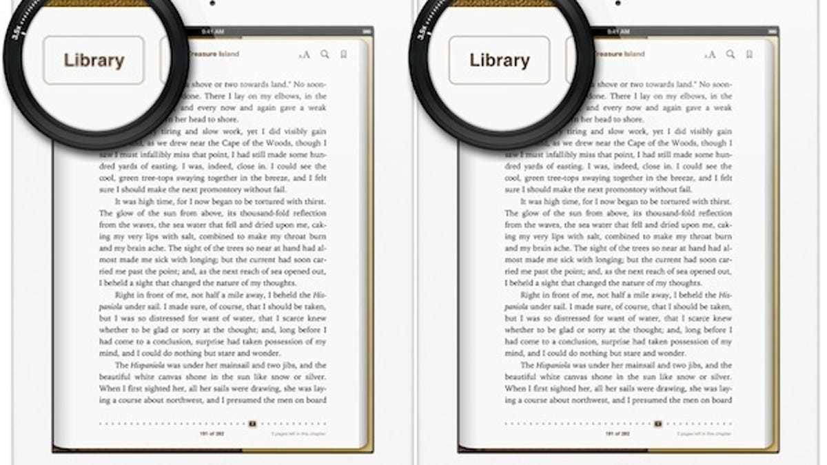 iPad 2 (L) with its 1024x768 display and the new iPad with the pixel-cramming 2048x1536 screen. That new display will keep the iPad in high demand, say analysts.