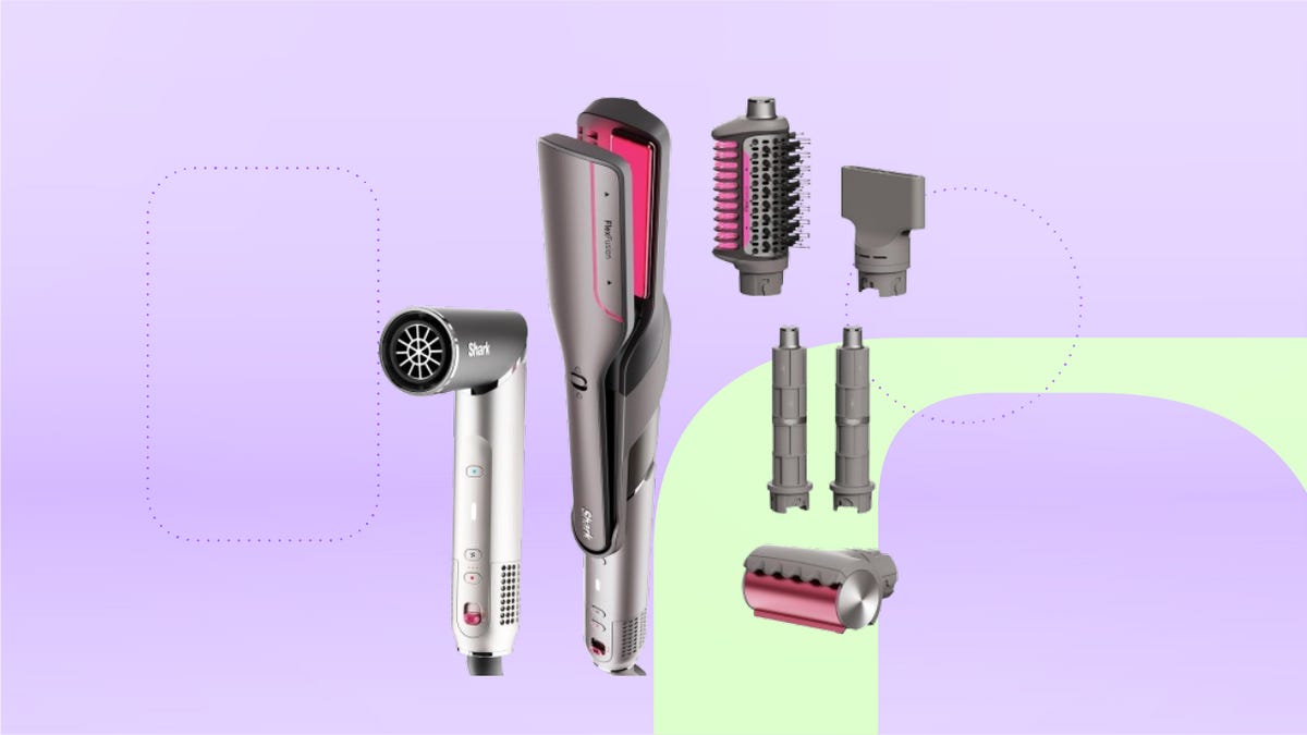 Shark FlexFusion at a purple background