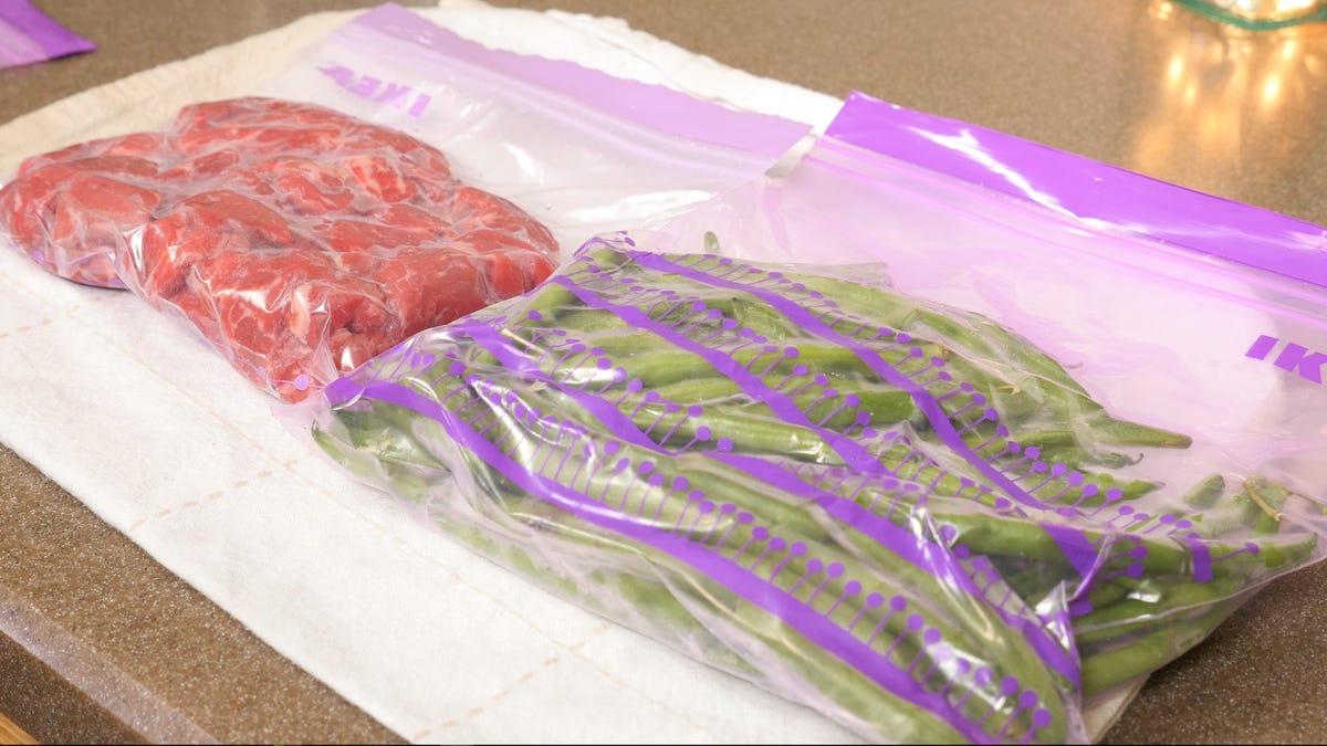 vacuum sealed food
