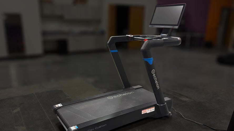 Echelon Stride 8s Treadmill in a dark lab