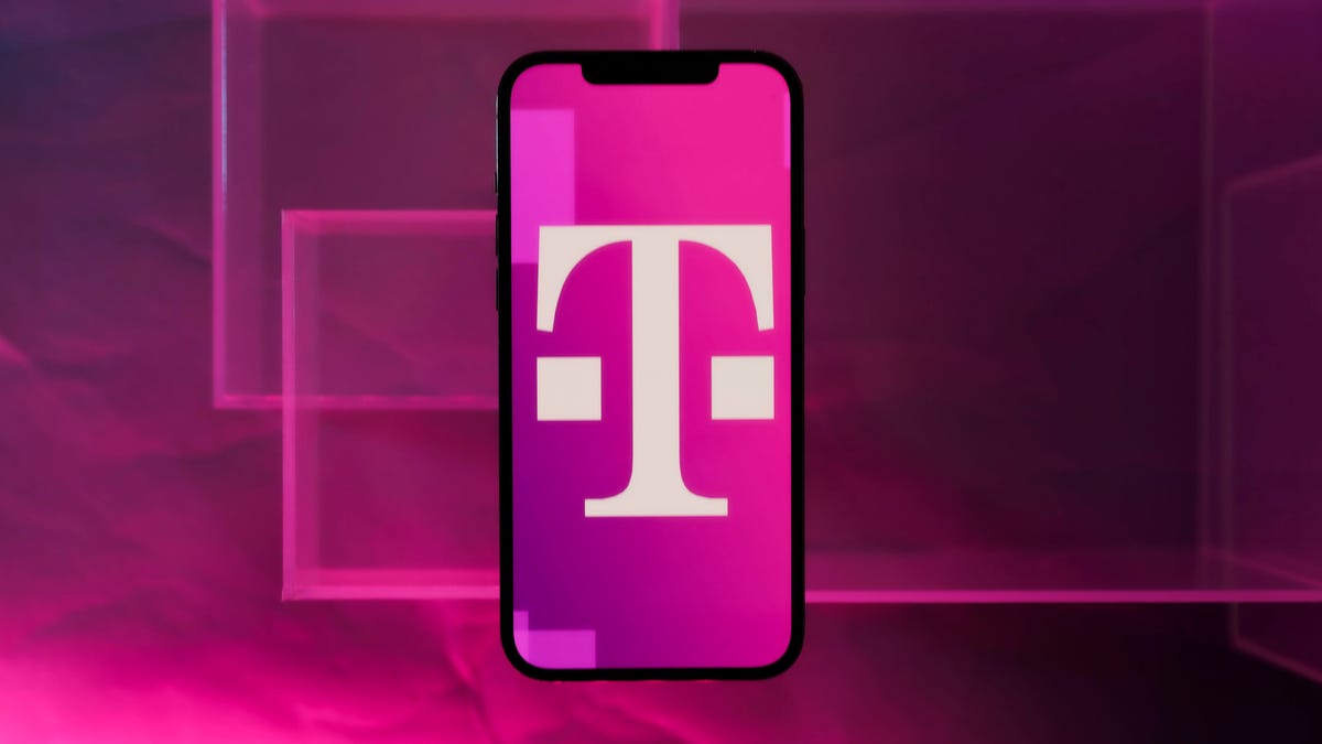 T-mobile logo on a phone