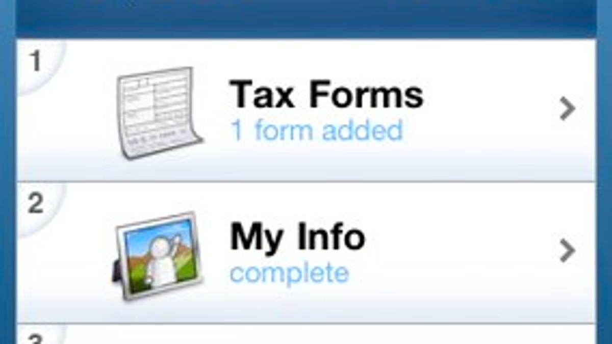 Intuit's SnapTax app