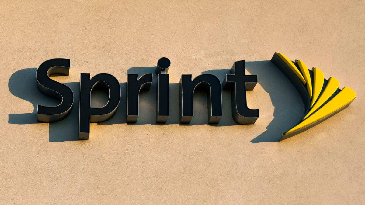 Sprint logo on the exterior of a store