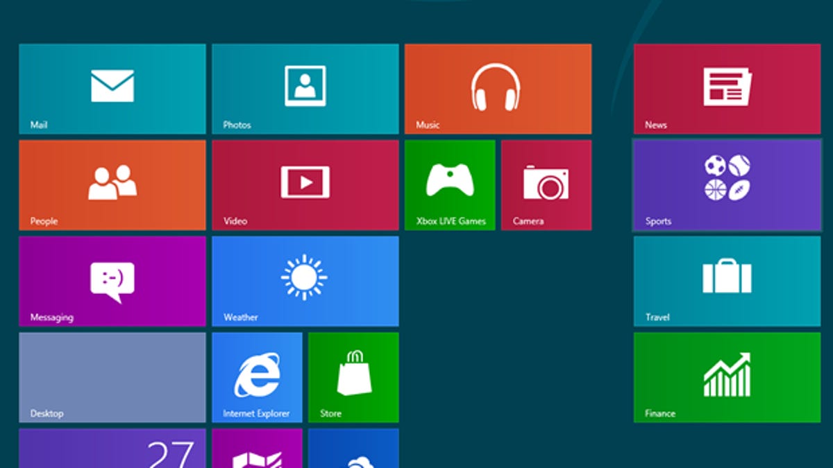 Windows 8 start screen