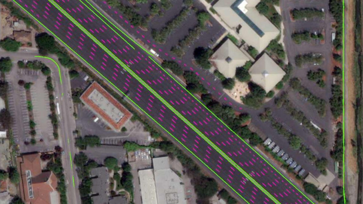 Toyota/Maxar satellite self-driving car map
