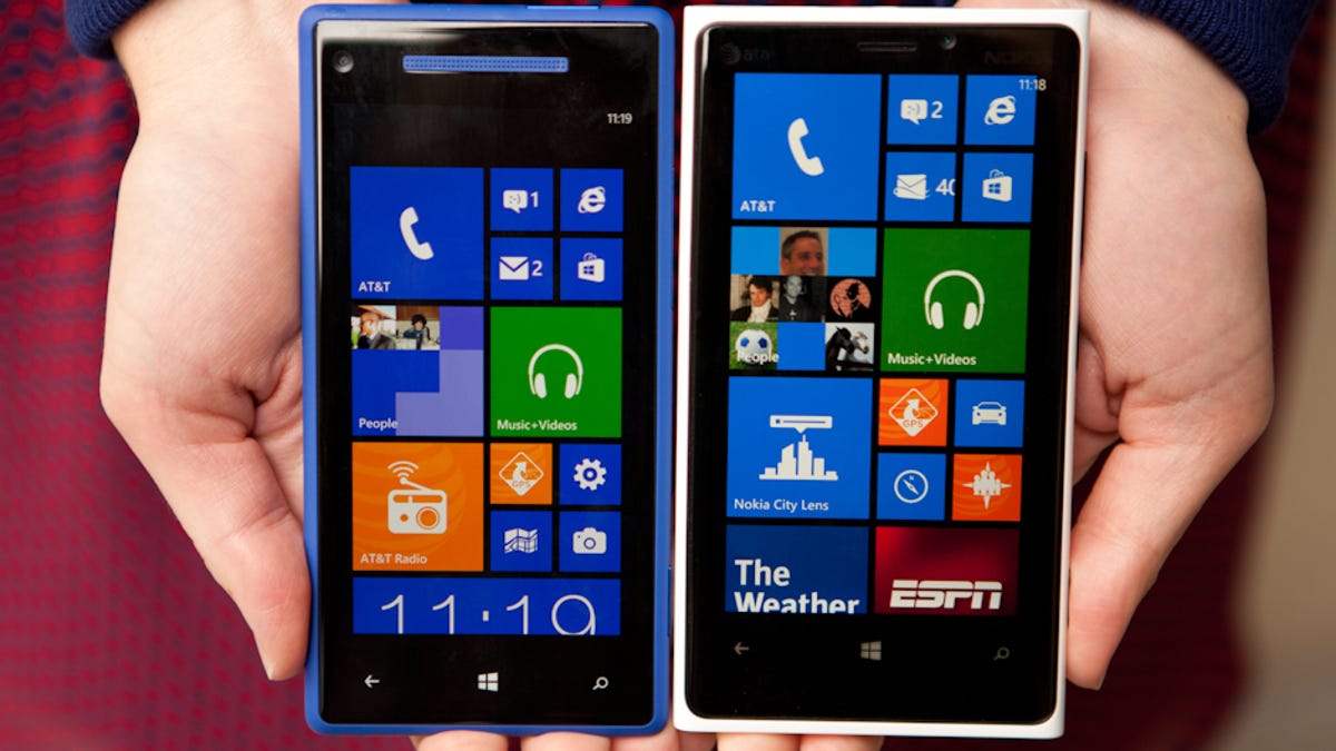 HTC Windows Phone 8X, Nokia Lumia 920