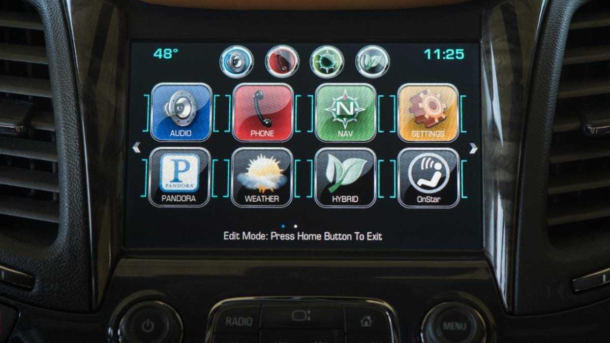 Chevy MyLink interface