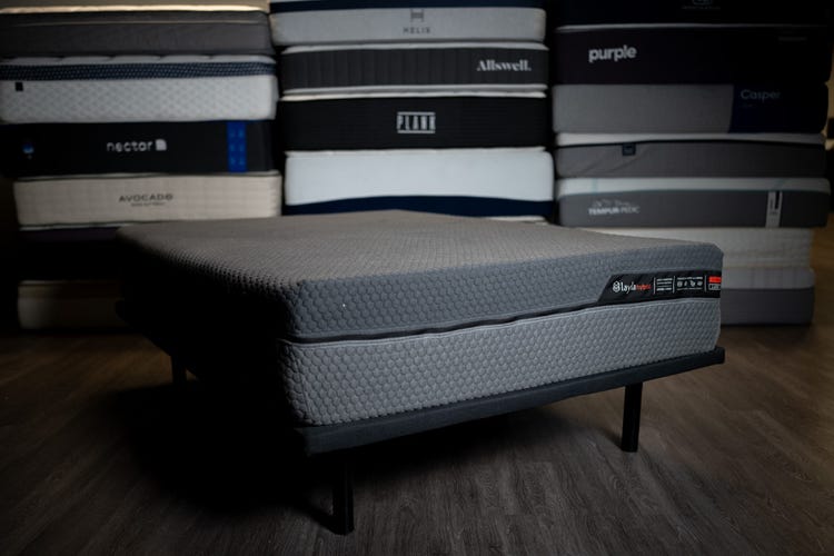 Layla Hybrid mattress in the CNET testing lab