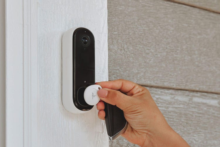 Arlo's new fob disarming a system via a doorbell.