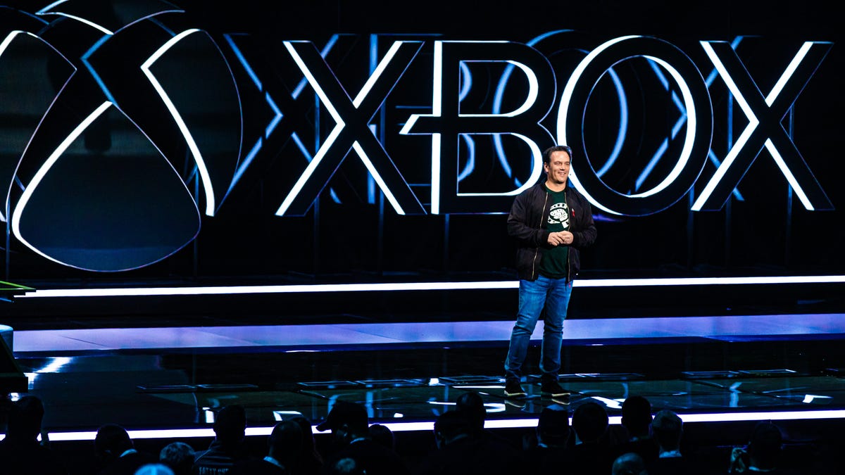 Phil Spencer, head of Microsoft's Xbox business, on stage at E3 2019.