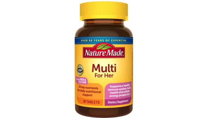 Bottle of Nature Made womens multivitamins
