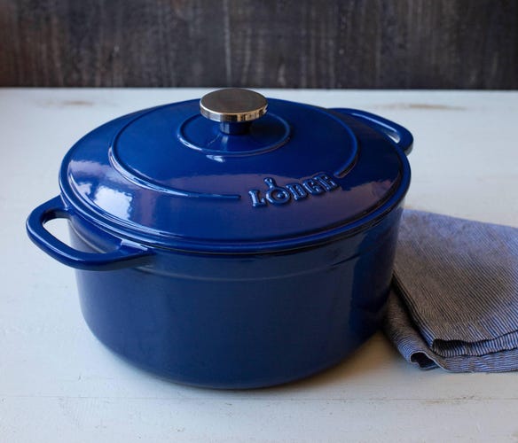 Lodge enameled cast-iron pot
