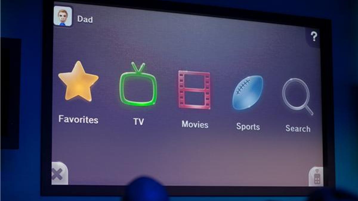 Nintendo's TVii on the GamePad.