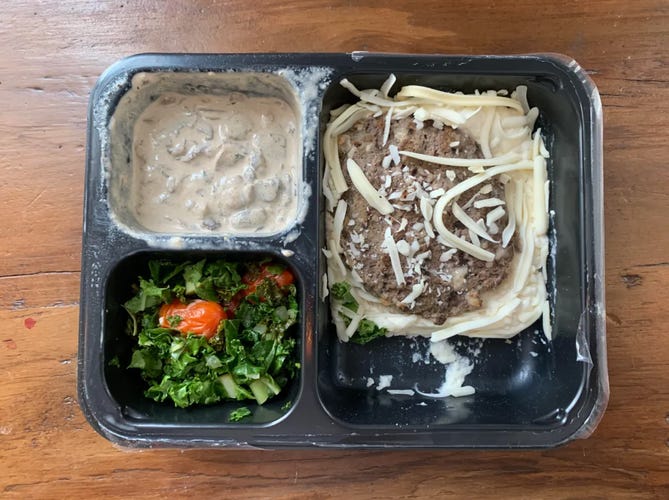 factor keto burger meal