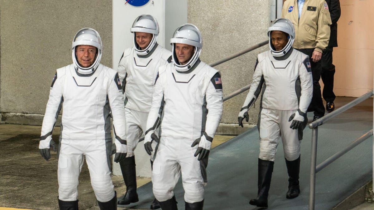 The astronauts of Crew-8 are shown