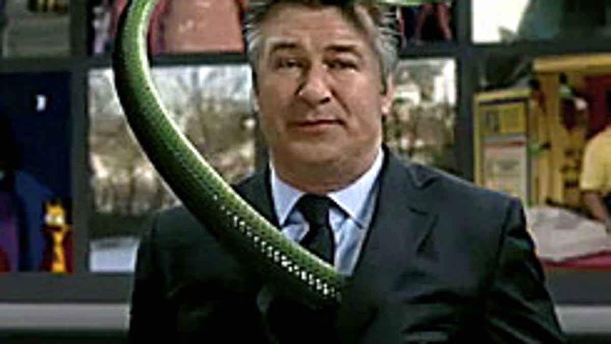 Actor Alec Baldwin starring in an old Hulu commercial.