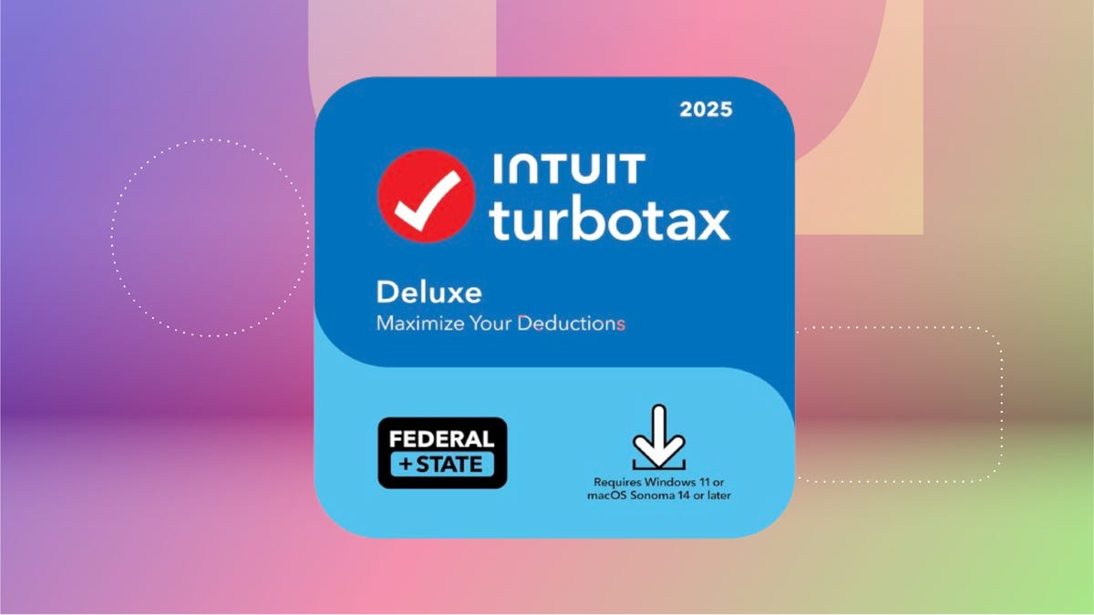 Intuit TurboTax logo on pink background