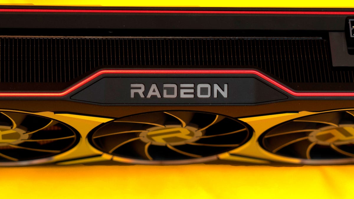 AMD Radeon logo on AMD Radeon RX 6800 XT
