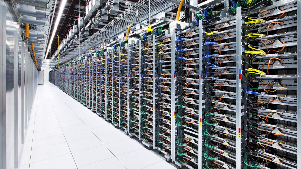 One of Google's massive data centers. The company supports e-mail encryption whenever it can.