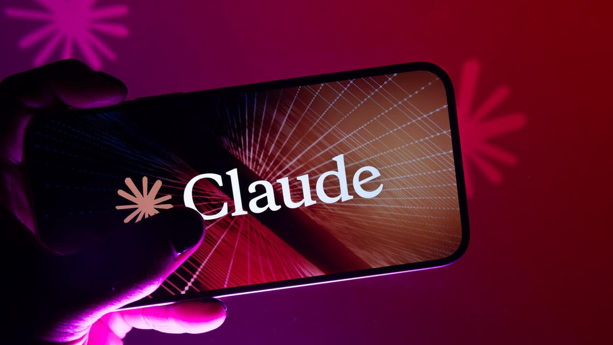 Claude AI logo on an iPhone screen