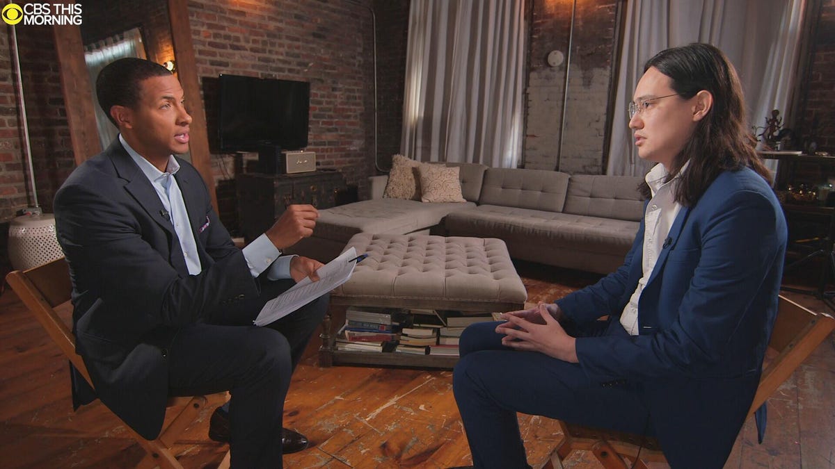 Clearview AI CEO Hoan Ton-That in an interview on CBS This Morning