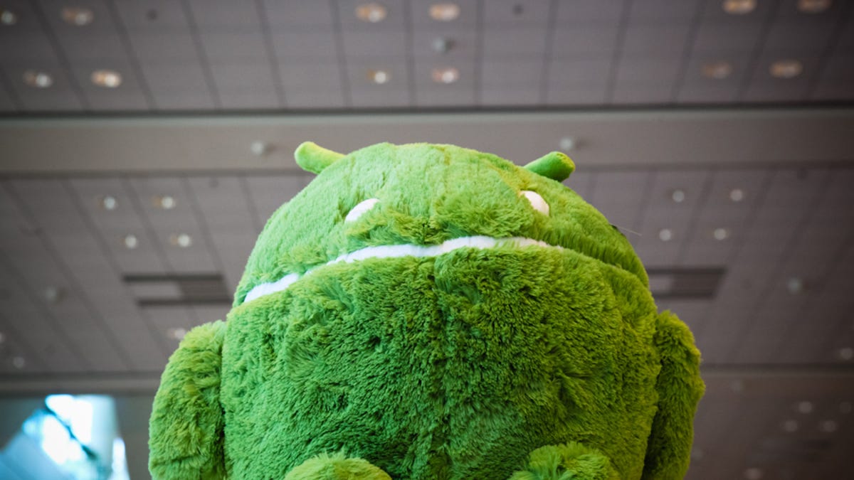 Stuffed Android at Google I/O