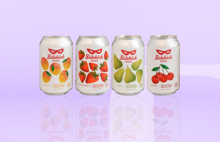 Sidekick Sodas Apple Cider Vinegar