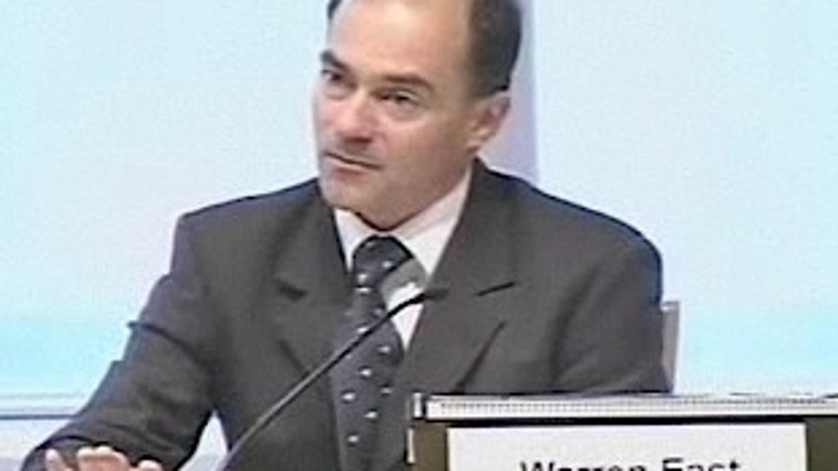 Warren East speaking during Tuesday's earnings conference call.