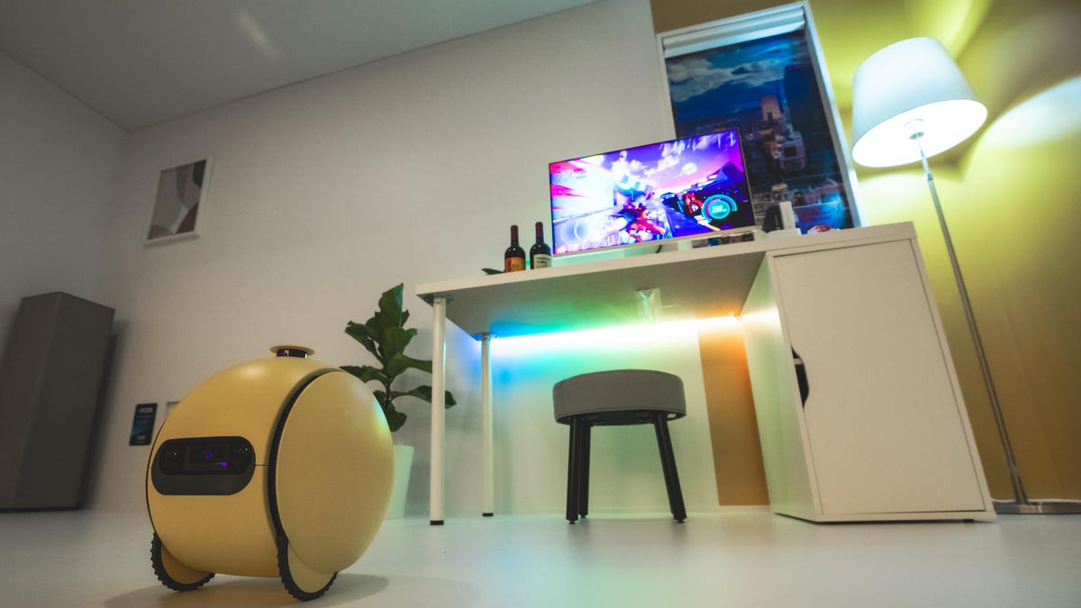 Samsung's yellow Ballie home robot is going to ship this year.