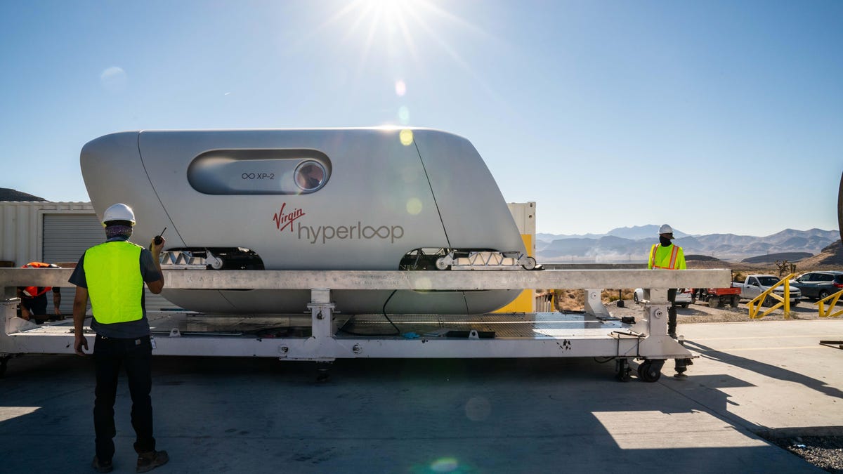 Virgin Hyperloop first human passenger test