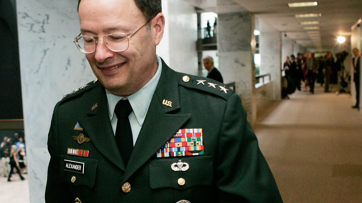 NSA director Keith Alexander, shown here in a file photo, who's also the commander of the U.S. Cyber Command.