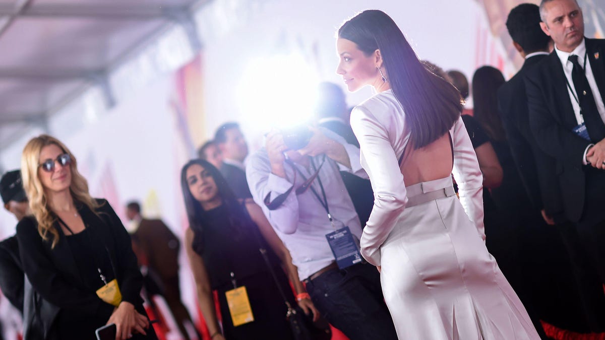 Evangeline Lilly walks the red carpet at Marvel's premiere of Ant-Man and The Wasp