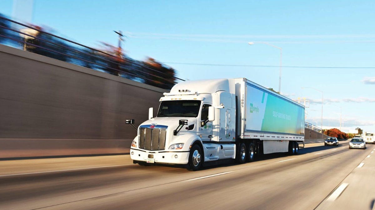 TuSimple autonomous semi truck