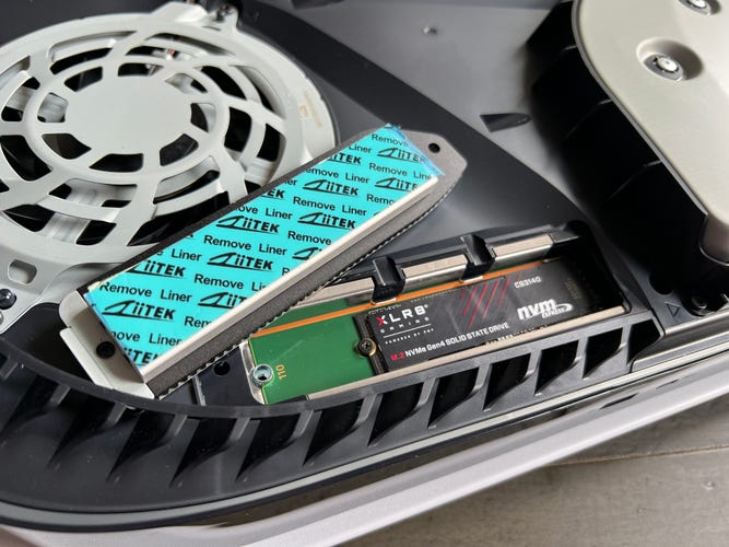 The PNY XLR8 CS3140 1TB M.2 drive.