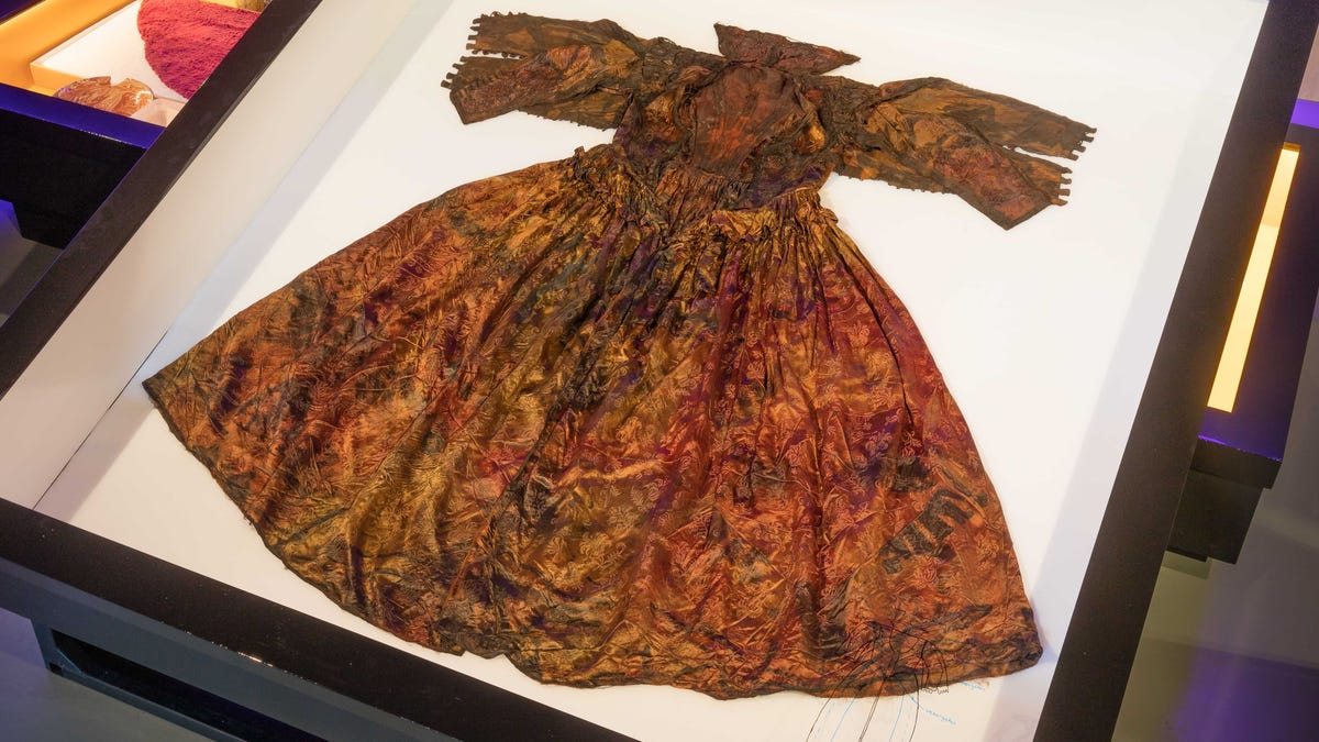 Silk dress from shipwreck