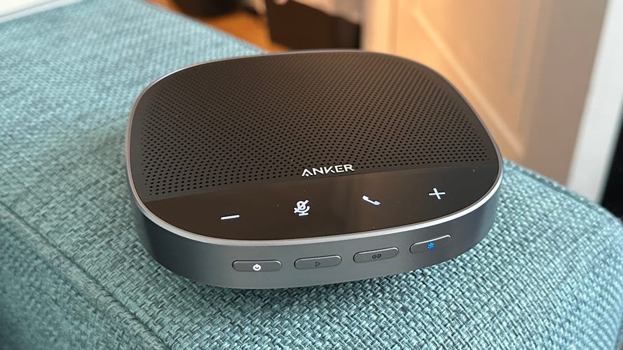 The Anker PowerConf S500 is a well-designed speakerphone