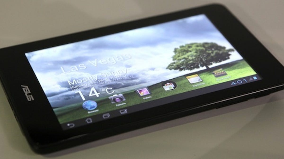 Asus Eee Pad MeMO 370T 7-inch tablet, announced at CES. A template for the Google tablet?