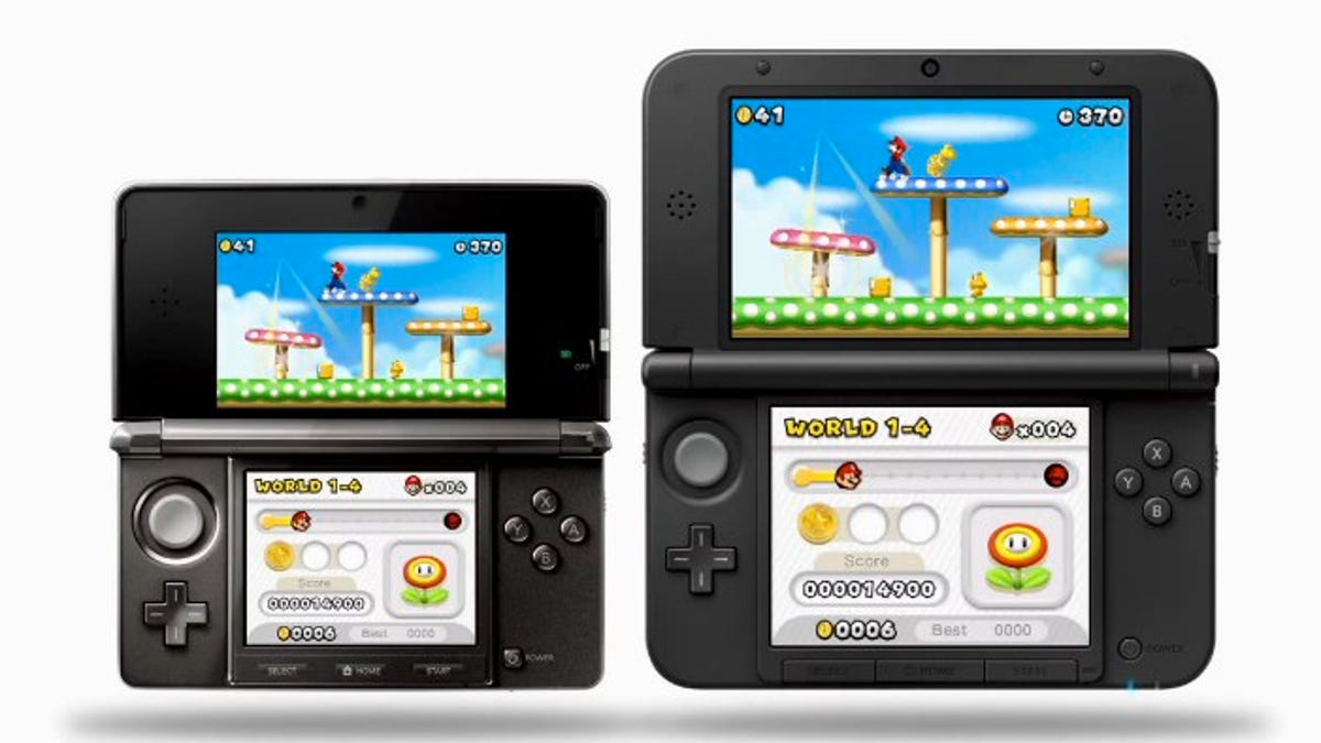Nintendo's new 3DS XL, alongside the 3DS.