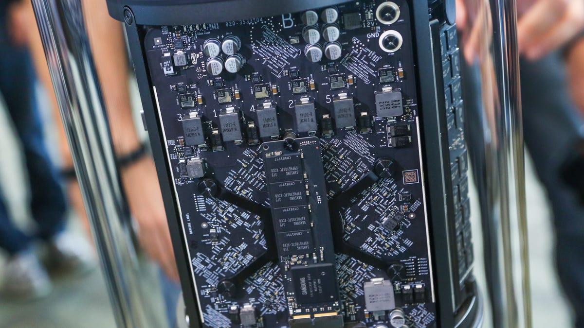 Apple's redesigned Mac Pro, coming later this year.