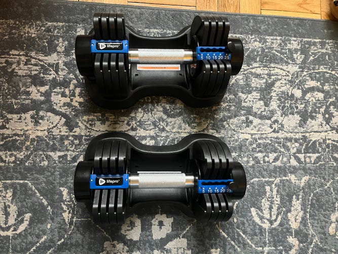 Lifepro adjustable dumbbells 25 pounds